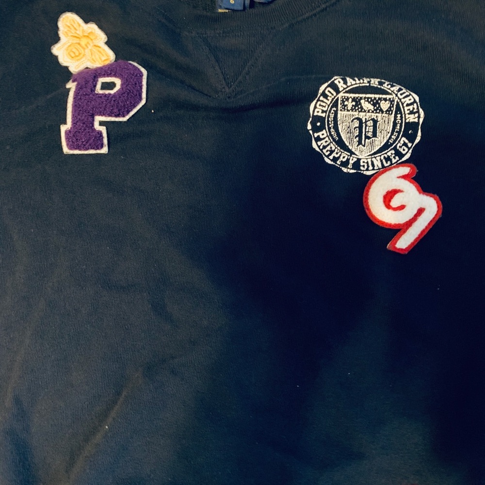 Pre Loved kids Polo Preppy Pullover sweater Size 6